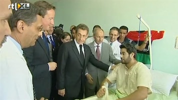 RTL Nieuws Sarkzoy en Cameron zijn helden in Libië