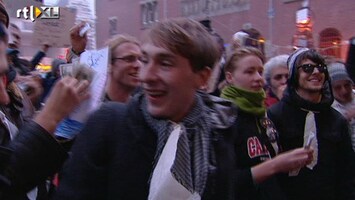 RTL Z Nieuws Occupy Amsterdam, betogers blijven voor Beursplein 5 demonstreren