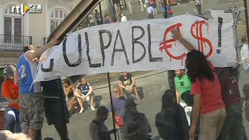 RTL Nieuws Rellen bij Spaanse demonstratie
