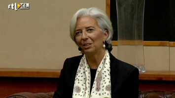 RTL Z Nieuws Toespraak en vraaggesprek Lagarde bij Room for Discussion