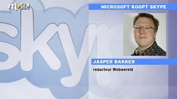 RTL Z Nieuws Jasper Bakker (Webwereld): overname Skype verandert internet-wereld