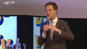 RTL Nieuws Rutte stelt VVD-leden gerust op partijcongres