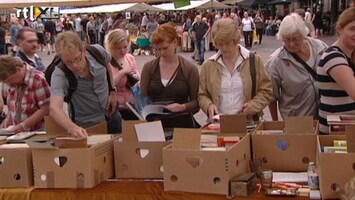 RTL Nieuws 6 kilometer boekenmarkt in Deventer