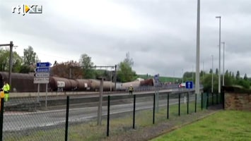 RTL Z Nieuws Belgisch dorp Godinne ontruimd na botsing 2 treinen