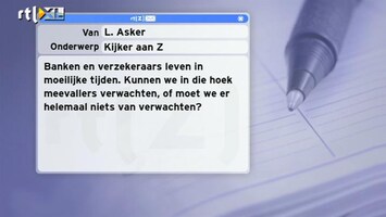 Special: De Kijker Aan Zet Kunnen we van banken en verzekeraars meevallers verwachten, of helemaal niets?