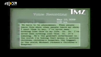 RTL Boulevard Geluidsfragment gedrogeerde Michael Jackson