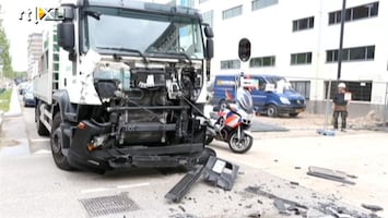 RTL Nieuws 27 gewonden: Truck ramt stadsbus Eindoven