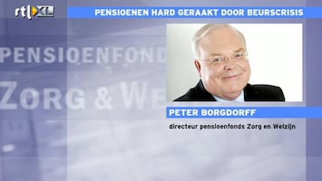 RTL Z Nieuws Pensioenen hard geraakt door beurscrach en lagere rente