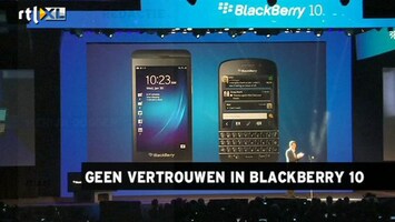 RTL Z Nieuws Beleggers hebben nog geen vertrouwen in nieuwe strategie Blackberry