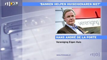 RTL Z Nieuws Banken helpen huiseigenaren niet met hun financiële problemen