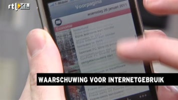 RTL Z Nieuws Mobiele internetters krijgen waarschuwing als ze limiet dreigen te overschrijden