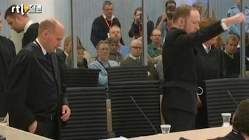 RTL Nieuws Tweede procesdag Breivik geschorst