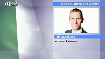 RTL Z Nieuws Tim Legierse analyseert: Monti en Merkel moeten de sfeer goed houden