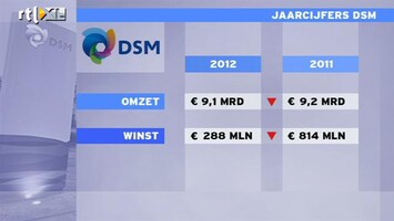 RTL Z Nieuws Forse winstdaling DSM