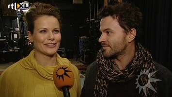 RTL Boulevard Angela Schijf oefent voor Peter & de Wolf