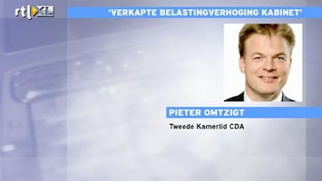RTL Z Nieuws Omtzigt: stiekeme verhoging van de belasting door kabinet