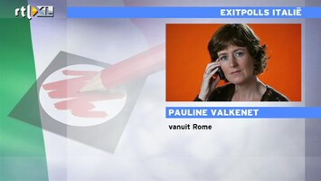 RTL Z Nieuws Pauline Valkenet:Exitpolls Italie