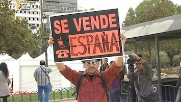 RTL Z Nieuws Demonstranten zetten Spanje te koop