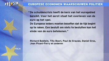 RTL Z Nieuws 15:00 uur: Economen en EU-kopstukken dringen aan op oplossing