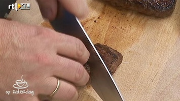 Koffietijd Broodje biefstuk met magor en spinazie