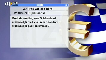 Special: De Kijker Aan Zet Kost de Griekse redding niet meer dan het oplevert?