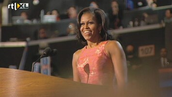 RTL Z Nieuws Michelle speecht voor nieuwe termijn Obama