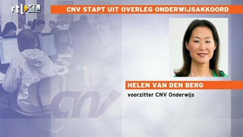 RTL Z Nieuws CNV Onderwijs: De rek is er volledig uit