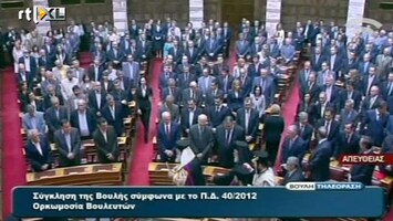 RTL Z Nieuws Griekse interim-regering beëdigd