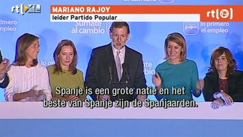 RTL Z Nieuws Conservatieven krijgen absolute meerderheid in Spanje: saneren