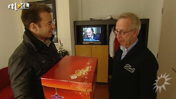 RTL Boulevard Kerstpakkettenactie met Peter