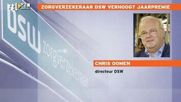 RTL Z Nieuws DSW: premies zorgverzekering stijgt 3%