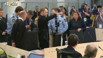 RTL Z Nieuws Emotionele Breivik "erkent feiten, maar ik verklaar met niet schuldig"