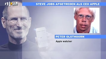 RTL Z Nieuws Apple-watcher Peter Olsthoorn: Met Jobs verdwijnt historisch fenomeen