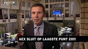 RTL Z Nieuws 17:30 uur: AEX sluit op laagste punt 2011