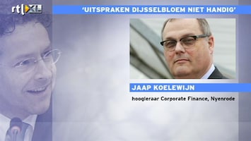 RTL Z Nieuws Koelewijn: Europa moet duidelijk zijn over strategie banken redden