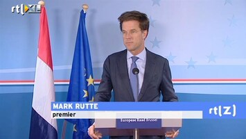 RTL Z Nieuws Rutte in Brussel nog niet aangesproken of forse tekort