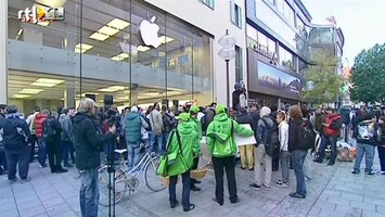 RTL Z Nieuws Totale chaos bij verkoop iPhone5 in Duitsland