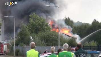 RTL Nieuws Grote brand in Eygelshoven