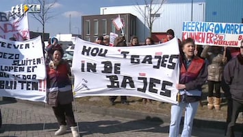 RTL Nieuws Protest in Heerhugowaard tegen sluiten gevangenissen