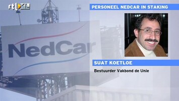 RTL Z Nieuws Werknemers leggen werk neer bij NedCar