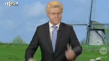 RTL Nieuws Imitator Wilders legt 'Polenmeldpunt' plat
