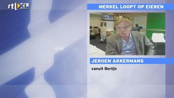 RTL Z Nieuws Jeroen Akkermans: Merkel reageert 2 dagen te laat op discussies over euro