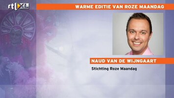 RTL Z Nieuws Extra maatregelen vanwege warmte op Roze Maandag