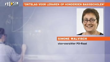 RTL Nieuws 'Ontslag voor leraren op honderden basisscholen'