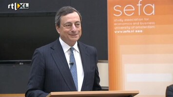 RTL Z Nieuws Speech Mario Draghi (ECB) at University of Amsterdam