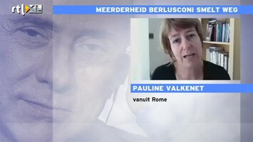 RTL Z Nieuws Berlusconi wil niet uit zichzelf opstappen