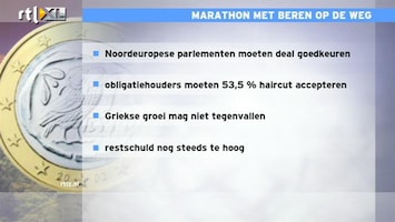 RTL Z Nieuws 09:00 Grieks akkoord is marathon met heel veel beren op de weg