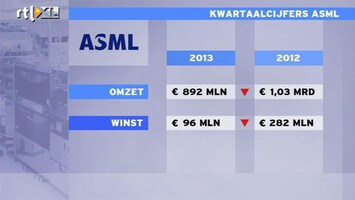 RTL Z Nieuws ASML:Cijfers waren niet best, maar beleggers zijn enthousiast