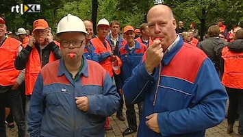 RTL Z Nieuws Protesten werknemers aluminiumsmelter Aldel