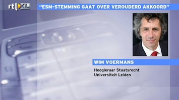 RTL Z Nieuws "De Kamer moet weer stemmen over Noodfonds ESM"